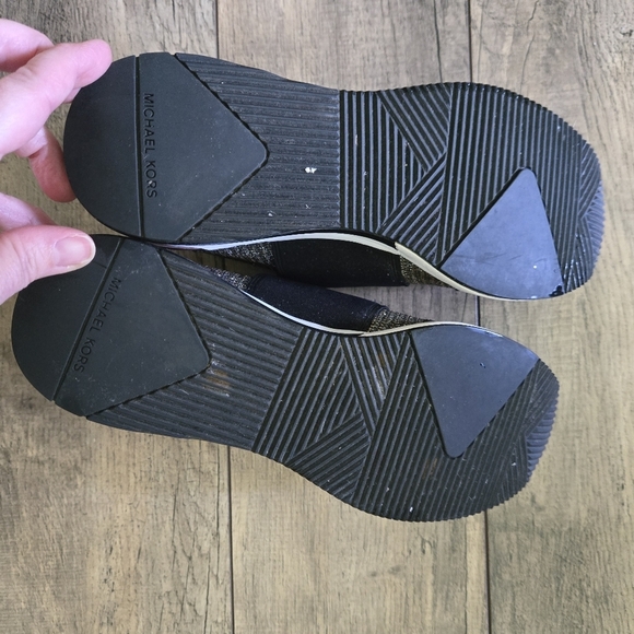 Michael Kors Womens 7m Black and Brown Slip-On Sneakers - Picture 10 of 11